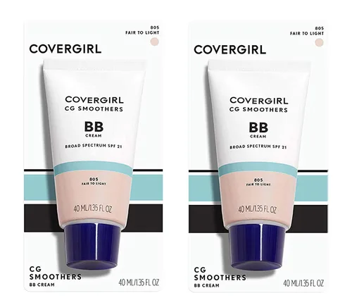 Vista 10 de COVERGIRL Smoothers - Crema BB ligera, Fair to Light 805, 1.35 onzas (el embalaje puede variar) Ligero Hidratante 10 en 1 Potenciador de la piel