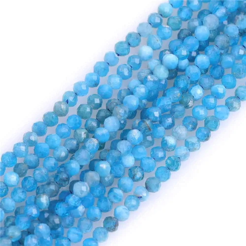 Vista 89 de GEM-Inside Cuentas espaciadoras redondas facetadas de gemas de lapislázuli azul natural semipreciosas de 2mm para hacer joyas 15