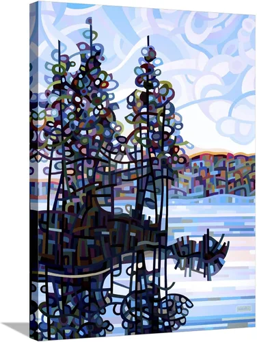 Vista 9 de AllPosters Mandy Budan - Impresión giclée de pared con marco negro de Haliburton Morning on Black Frame de 12 x 16 pulgadas