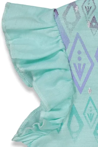 Vista 6 de Disney Frozen Princess Anna Elsa Baby Girls T-Shirt and Shorts Outfit Set Infant to Little Kid
