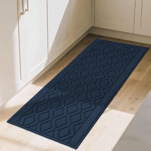 Vista 41 de COSY HOMEER Tapete de cocina antideslizantes, absorbentes para el piso, alfombra de cocina lavable, tapete de pie para fregadero, alfombra de Beige