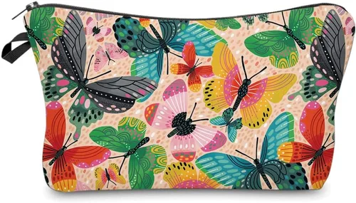 Vista 7 de Bolsas de cosméticos para mujeres, pequeña bolsa de maquillaje con girasol para bolso, bolsa de aseo de viaje, accesorios organizadores, neceser