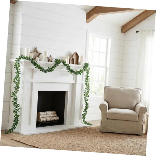 Vista 8 de DIY Diademas Accesorio 24.6 ft Hoja Verde Decorativo Ratán Artificial Alambre Vine para Boda