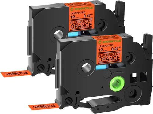 Vista 18 de GREENCYCLE Paquete de 2 cintas adhesivas compatibles con Brother P-Touch TZe-531 TZe531 TZ531 TZ-531 TZe TZ 0.472 in 0.47 pulgadas, cinta