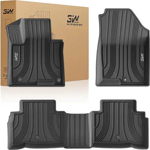 Vista 17 de 3W Alfombrillas para Hyundai Ioniq 5 2022-2024 (solo para consola inamovible), tapetes de TPE para todo tipo de clima, ajuste personalizado