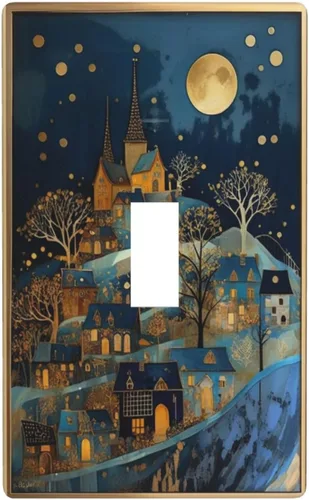 Vista 46 de Cubiertas Decorativas para Interruptores de Luz Arte de Pájaros BirdArt 1 Gang Salida Dúplex Individual Placa de Pared Placa de Interruptor Placa
