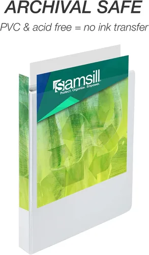 Vista 5 de Samsill Earth's Choice carpeta de biomaterial, Blanco