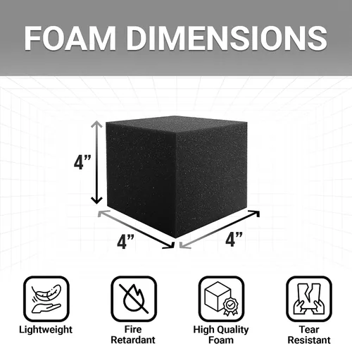Vista 4 de RaceCityFoam Foam Pits Cubes/Blocks (108pcs) High Density Foam Pit Cubes Blocks, Multiple Size Available, Multiple Colors Available, Made in USA
