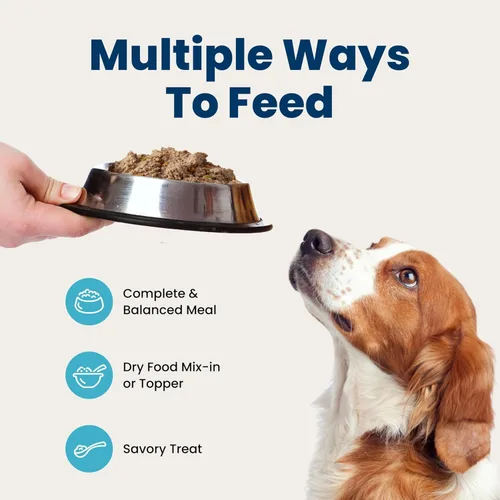 Vista 8 de Blue Buffalo Homestyle Recipe - Paquete variado de paté de comida húmeda para perros, cena de pollo y cena de carne de res con verduras de jardín