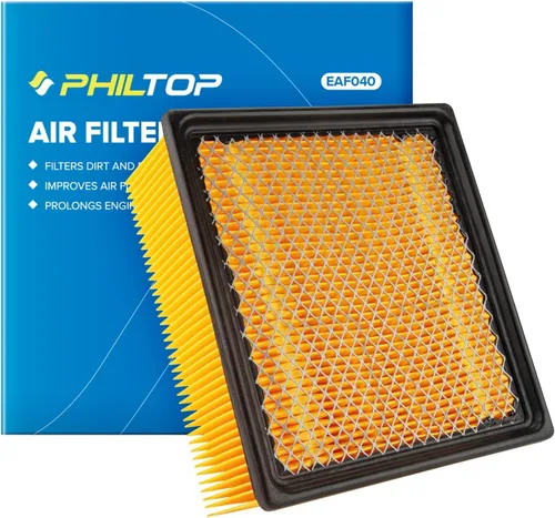 Vista 10 de PHILTOP Filtro de aire del motor CA10015 de repuesto para Honda Ridgeline 2006-2014 V6 3.5L, panel rígido