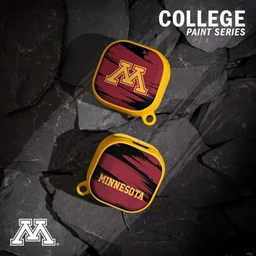 Vista 2 de AFFINITY BANDS Minnesota Golden Gophers HDX - Funda compatible con Samsung Galaxy Buds Pro y Buds Live (rayas de pintura)