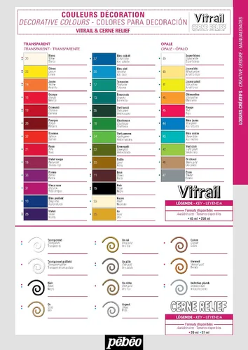 Vista 10 de Pebeo Vitrail, pintura efecto vitral, botella de 8.5 fl oz, color azul oscuro
