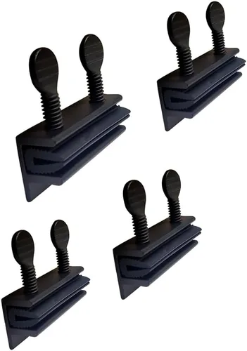 Vista 13 de QCAA Cerradura de Seguridad para Ventana Corredera Única Pequeña, Aluminio, Revestimiento Negro, Paquete de 4, Fabricado en Taiwán