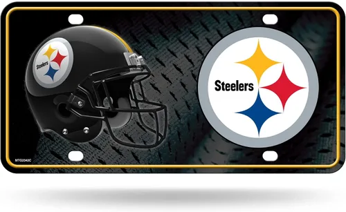 Vista 4 de Rico Industries Placa de matrícula de metal unisex para adultos de la NFL