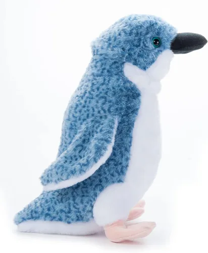 Vista 6 de The Petting Zoo Peluche de pingüino azul, regalos para niños, animales marinos Wild Onez, juguete de peluche de pingüino Zoologee de 12 pulgadas