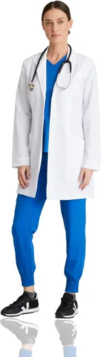 Vista 4 de BARCO Grey's Anatomy Signature Eve - Laboratorio elástico de 3 botones para mujer, 34 pulgadas, 2 bolsillos