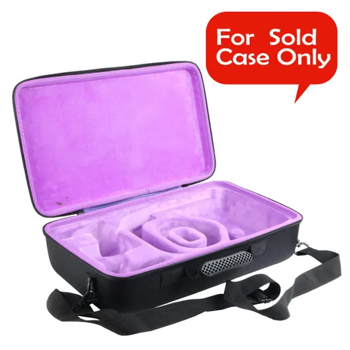 Vista 8 de khanka Hard Travel Carrying Case Replacement for Meta Oculus Quest 2 Virtual Reality VR Gaming & Accessories (inside Purple)