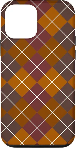 Vista 16 de iPhone 16 lindo tartán marrón cuadros para niñas escocesas y otoño otoño caso