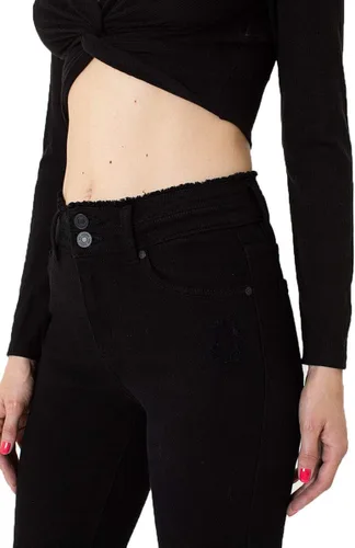 Vista 3 de Kancan KC7317 - Jeans ajustados de tiro alto para mujer