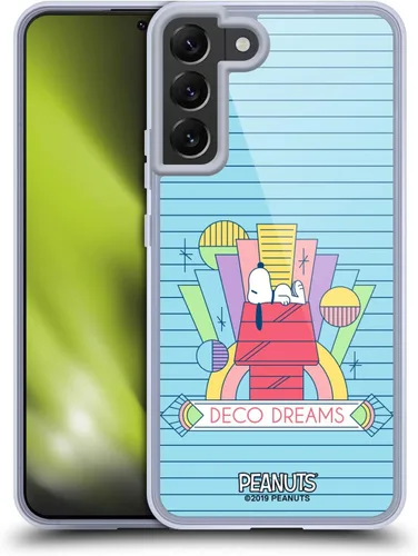 Vista 84 de Head Case Designs Snoopy Deco Dreams - Funda de gel con licencia oficial de Peanuts Blue Pattern [protección de grado militar] compatible con Google