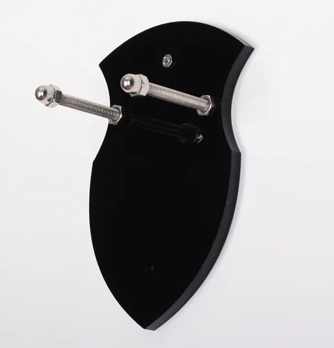 Vista 3 de WANLIAN Sword Cards - Soporte de espada montado en la pared, tarjeta de pared de espada acrílica, soporte de espada con accesorios (1 pieza negra)
