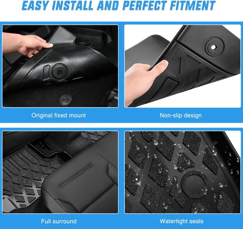 Vista 4 de Nilight Alfombrillas para Toyota Tacoma Access Cab Auto Transmission 2008