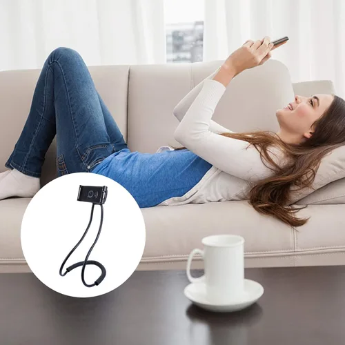 Vista 8 de Hemobllo Soporte para teléfono móvil - Soporte para teléfono celular Lazy Soporte para teléfono celular Soporte universal para teléfono