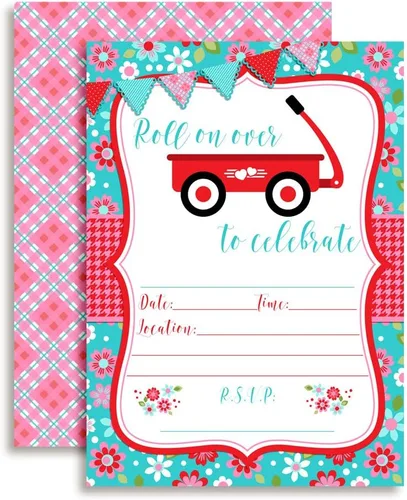 Vista 11 de Amanda Creation Noahs Ark - Invitaciones para baby shower, paquete de 20 invitaciones de cumpleaños de 5 x 7 pulgadas con sobres blancos, tarjetas