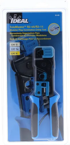 Vista 8 de IDEAL Industries, Inc. 30-496 Telemaster Herramienta de crimpado de enchufe modular, herramienta de prensado para enchufes modulares CAT5e/6 RJ-45