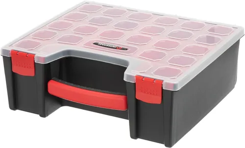 Vista 6 de INTERTOOL Organizador de Ferretería con 7 Contenedores Removibles Profundos - Caja de Herramientas de Almacenamiento de Piezas Pequeñas