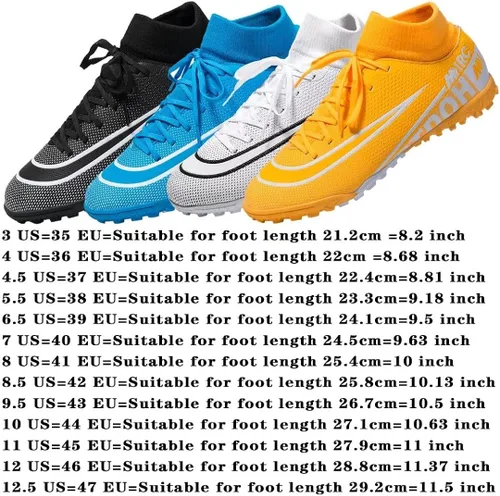 Vista 2 de Zapatos de fútbol para hombre con tacos para niños, botas de fútbol profesionales de alta calidad