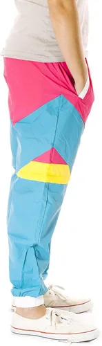Vista 7 de Funny Guy Mugs Pantalones cortavientos retro neón de los años 80 y 90