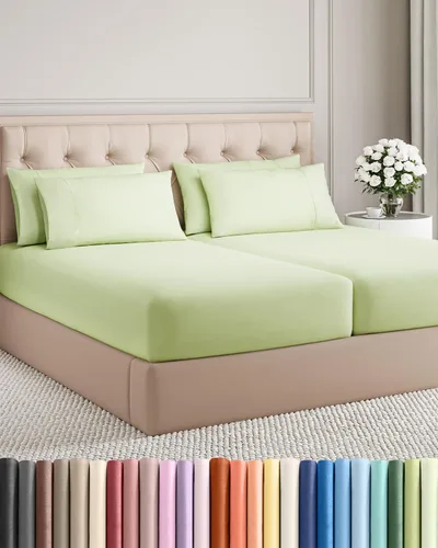 Vista 31 de Juego de sábanas Twin de 4 piezas - Cómodo, transpirable y refrescante - Juego de ropa de cama de lujo de hotel ultrasuave con bolsillos profundos