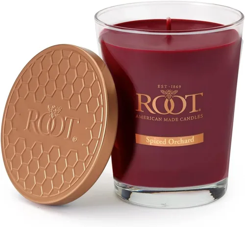Vista 16 de Root Candles Velas Aromáticas de Otoño Panal de Miel Vela Artesanal Premium de Mezcla de Cera de Abeja, Veriglass Pequeño, Pera Bourbon