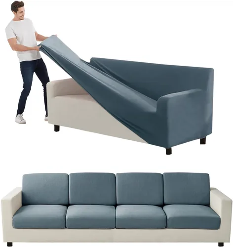 Vista 142 de Funda para Sofá de Terciopelo, Fundas Elásticas para Sofá para Funda Principal Separada/Respaldos y Cojines de Asiento, Funda para Sofá, para Fundas