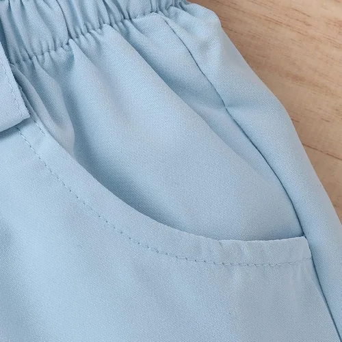 Vista 102 de TheFound Trajes de verano para niñas pequeñas, sin mangas, de punto acanalado, halter, pantalones cortos, ropa para recién nacidos, conjunto de 3