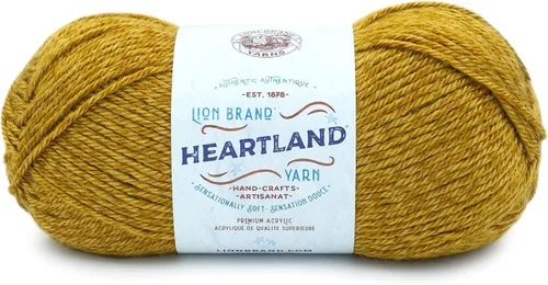 Vista 18 de Lion Brand Yarn Heartland Yarn, Hilo de Peso Medio para Tejer, Ganchillo y Manualidades, 1 Paquete, Great Smoky Mountains Grandes Montañas Humeantes
