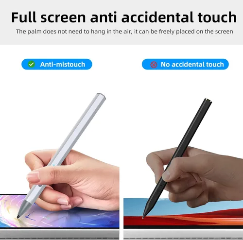 Vista 5 de Lápiz óptico para Microsoft Surface Pro9/8/X/7/6/5/4/3 Surface Go 3/2/1 Surface 3/2/1 Surface 3/8/Studio/Book 4/3/2/1 con presión de inclinación