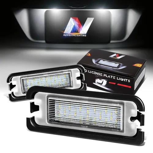 Vista 25 de Par de luces LED para placa de matrícula Compatible con 99-03 Protégé / 02-03 Protege5 / 99-05 Miata MX-5, YL8Z13550AA NC1051270BL, NVL-LPL-009