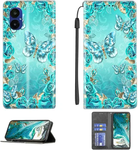 Vista 125 de Aroepurt Funda para UMIDIGI G1 Plus compatible con UMIDIGI G1 Plus Funda para teléfono Funda de piel sintética con función atril magnética CPT15