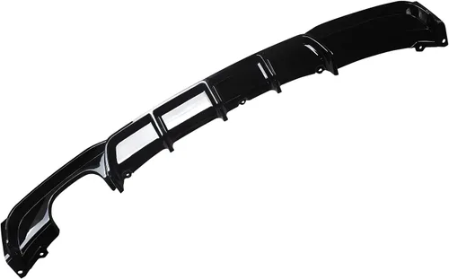 Vista 4 de NINTE Difusor trasero para BMW Serie 3 F30 F31 M Sport parachoques 2012-2018 2019 negro brillante izquierdo solo escape trasero parachoques labio