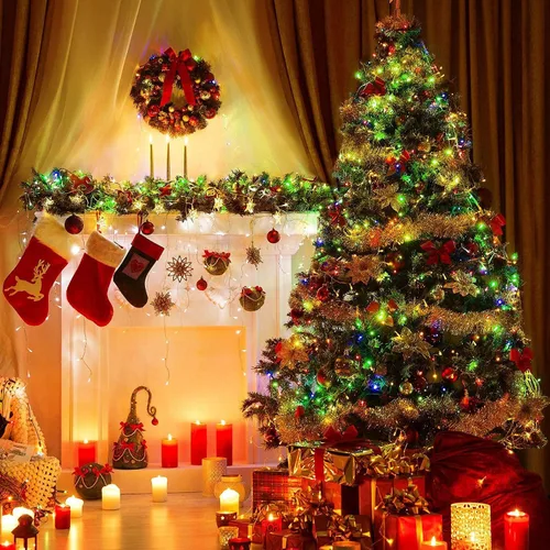 Vista 9 de JMEXSUSS Cadena de luces navideñas que cambian