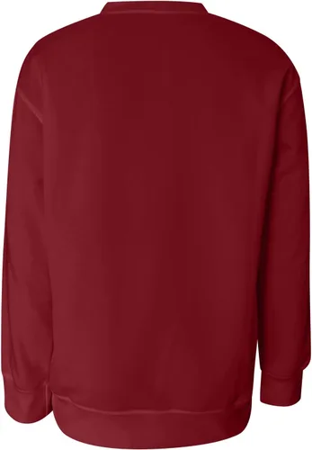 Vista 5 de Sudaderas de otoño para mujer, sudaderas casuales con cuello redondo y manga larga, lindas camisetas tipo túnica holgadas