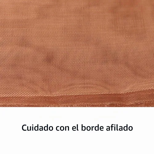 Vista 5 de 99.9% alambre de cobre puro 40 malla - 12.5 "x 38" malla de filtro denso