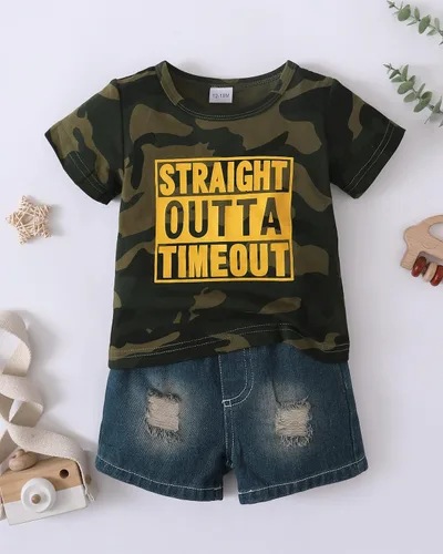 Vista 14 de Conjunto de ropa de verano para bebé y niño, camiseta de manga corta de algodón, pantalones cortos de dinosaurios, conjunto de ropa para niño