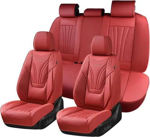 Vista 7 de Coverado - Fundas impermeables para asientos de coche, fundas delanteras para asientos de coche, 2 en 1, fundas protectoras para asientos de coche