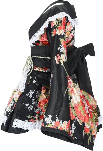 Vista 2 de Sheface Disfraz de Lolita para mujer, estilo kimono japonés, disfraz de anime