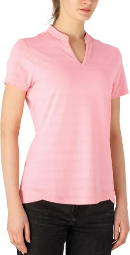 Vista 92 de Gopune Polo de golf con cuello en V para mujer, sin cuello, manga corta, ligera, de secado rápido, camisetas de tenis para correr