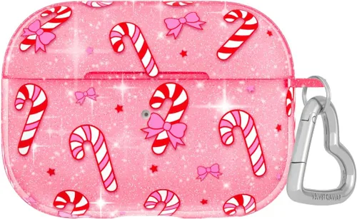 Vista 24 de Velvet Caviar Funda compatible con AirPods Pro de 2ª y 1ª generación, bonita funda protectora dura para mujer, diseño de lunares azules y aguamarina
