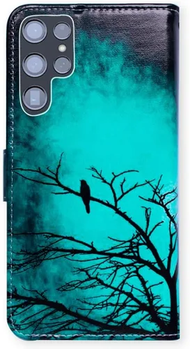 Vista 7 de Bcov Funda para Galaxy S22 Ultra, funda de piel con tapa para Samsung Galaxy S22 Ultra 5G